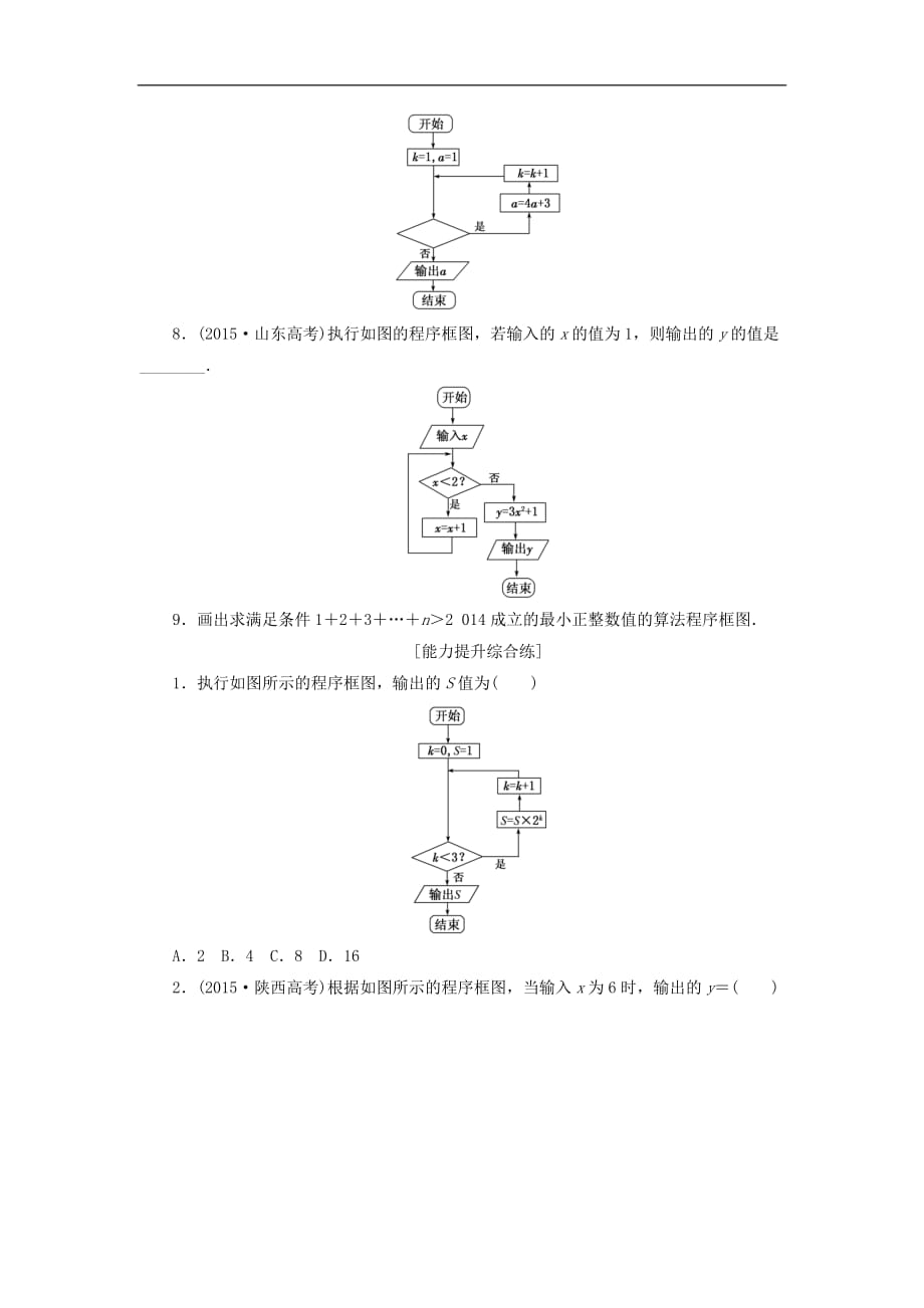 高中数学 课下能力提升（四）新人教A版必修3_第3页