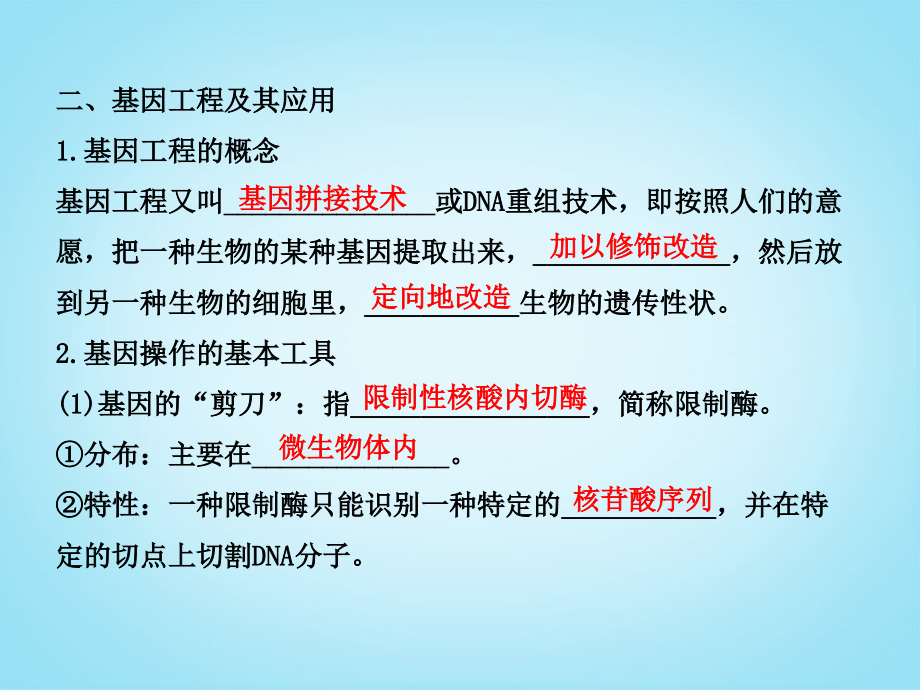 （安徽天津专用）高中生物 2.6.0从杂交育种到基因工程复习方略配套课件 新人教_第3页