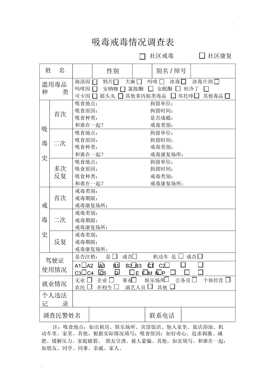 一般吸毒人员档案_第3页