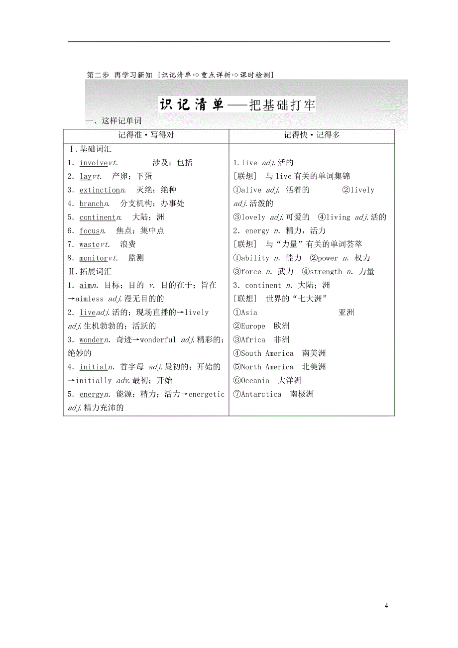 高中英语 Module 6 Animals in Danger Section Ⅳ Other Parts of the Module教学案 外研版必修5_第4页