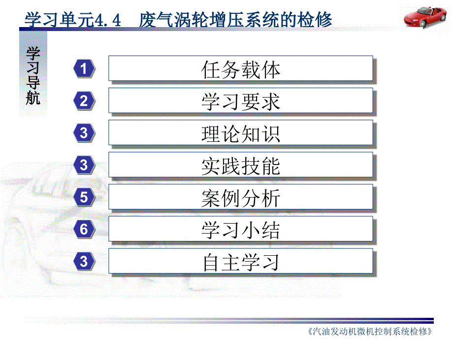 汽车发动机废气涡轮增压系统检修_第3页