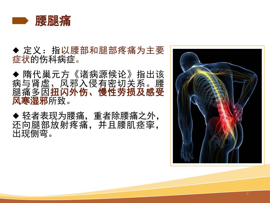 （优质医学）老年人常见腰腿痛问题的保健与治疗_第4页