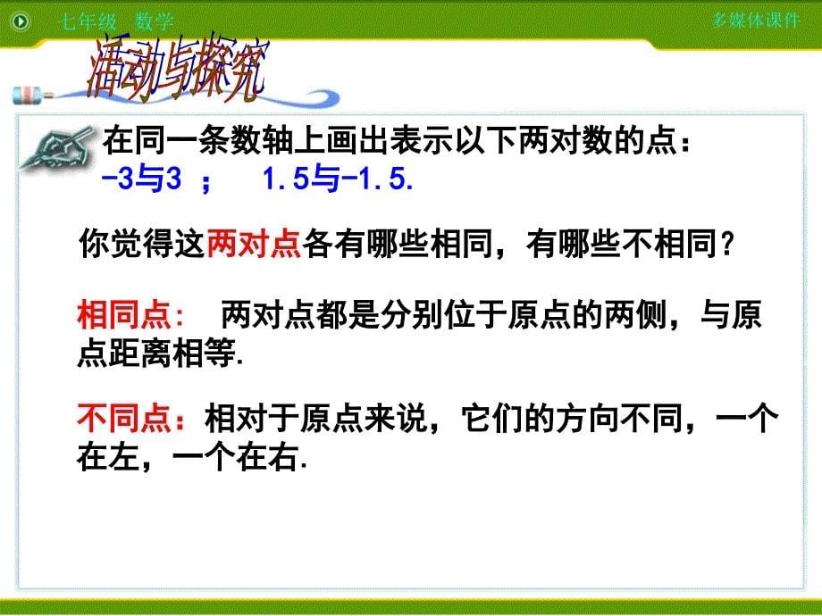 人教版七年级数学上册第二章1.2.3_相反数课件_第5页