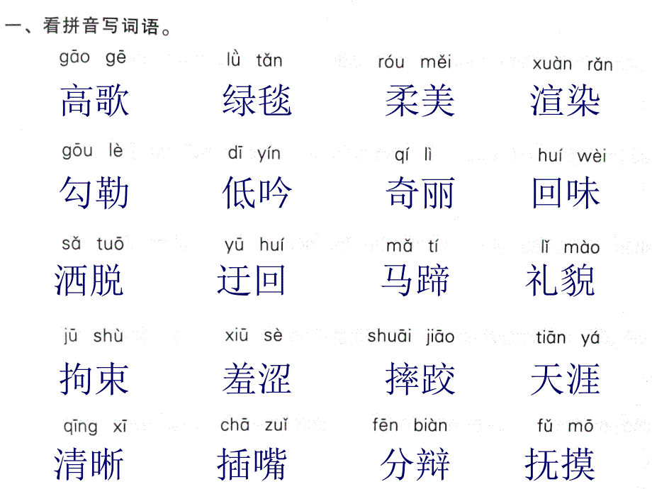 五年级下册语文末复习词语汇总课件_第2页