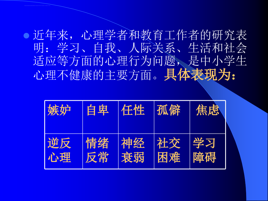 中小学开展心理健康教育的工作思路及策略课件_第4页