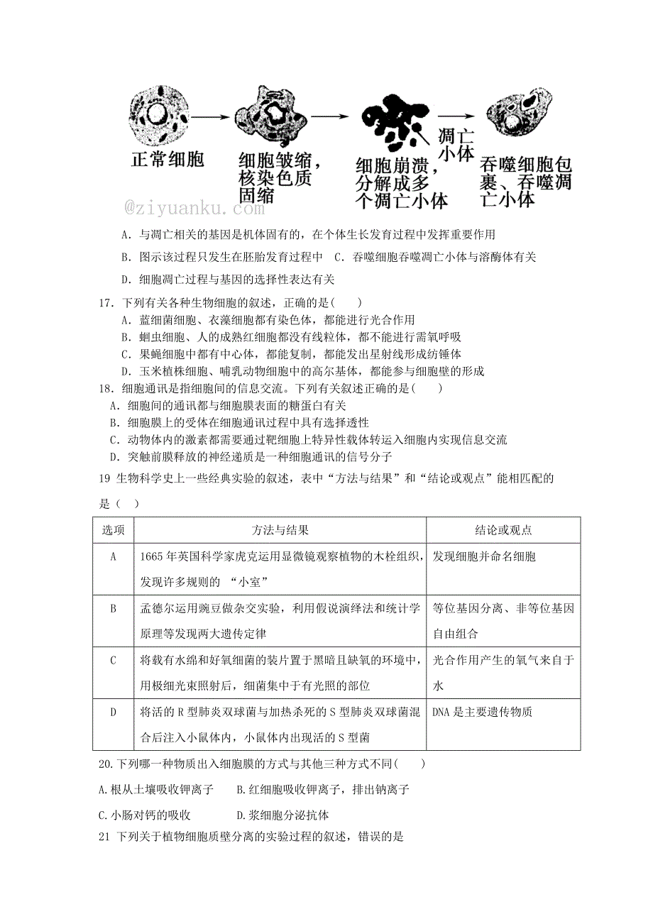 内蒙古包头市高二生物下学期期中试题_第3页