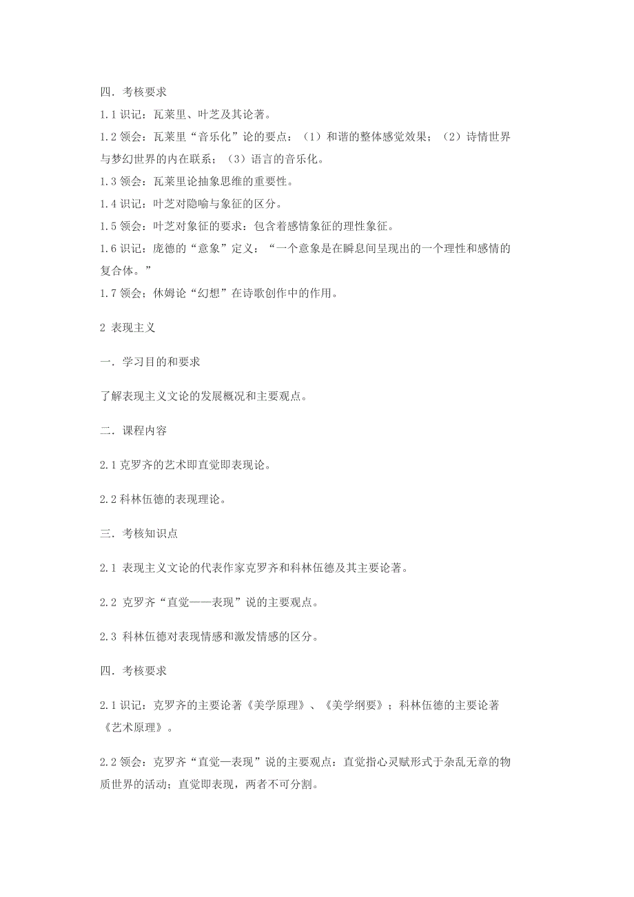 自学考试大纲西方文论选读_第3页