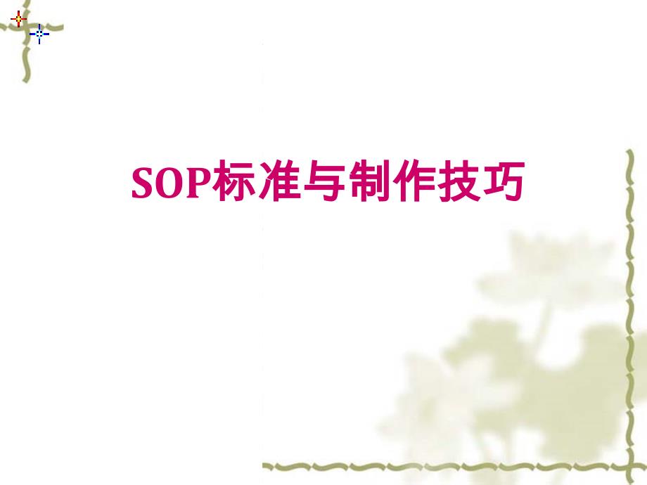 569编号SOP标准与制作技巧_第1页