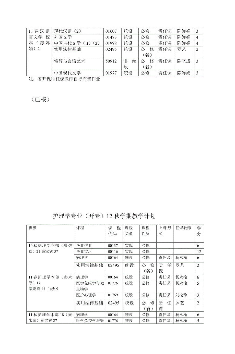 1844编号法学专业(开专)12秋学期教学计划_第3页