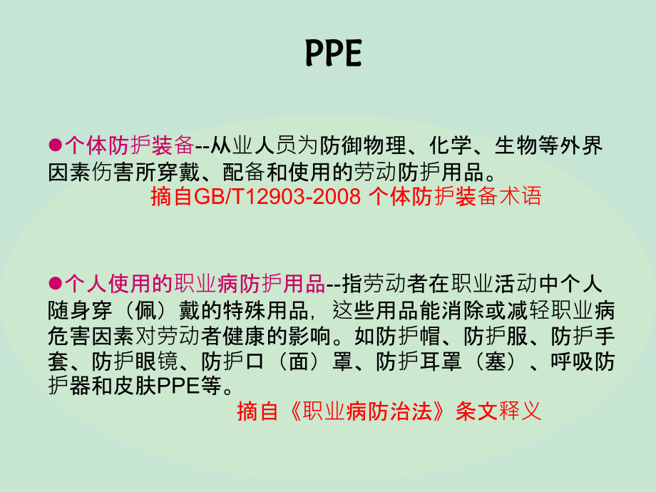 个人防护用品PPE介绍课件_第4页