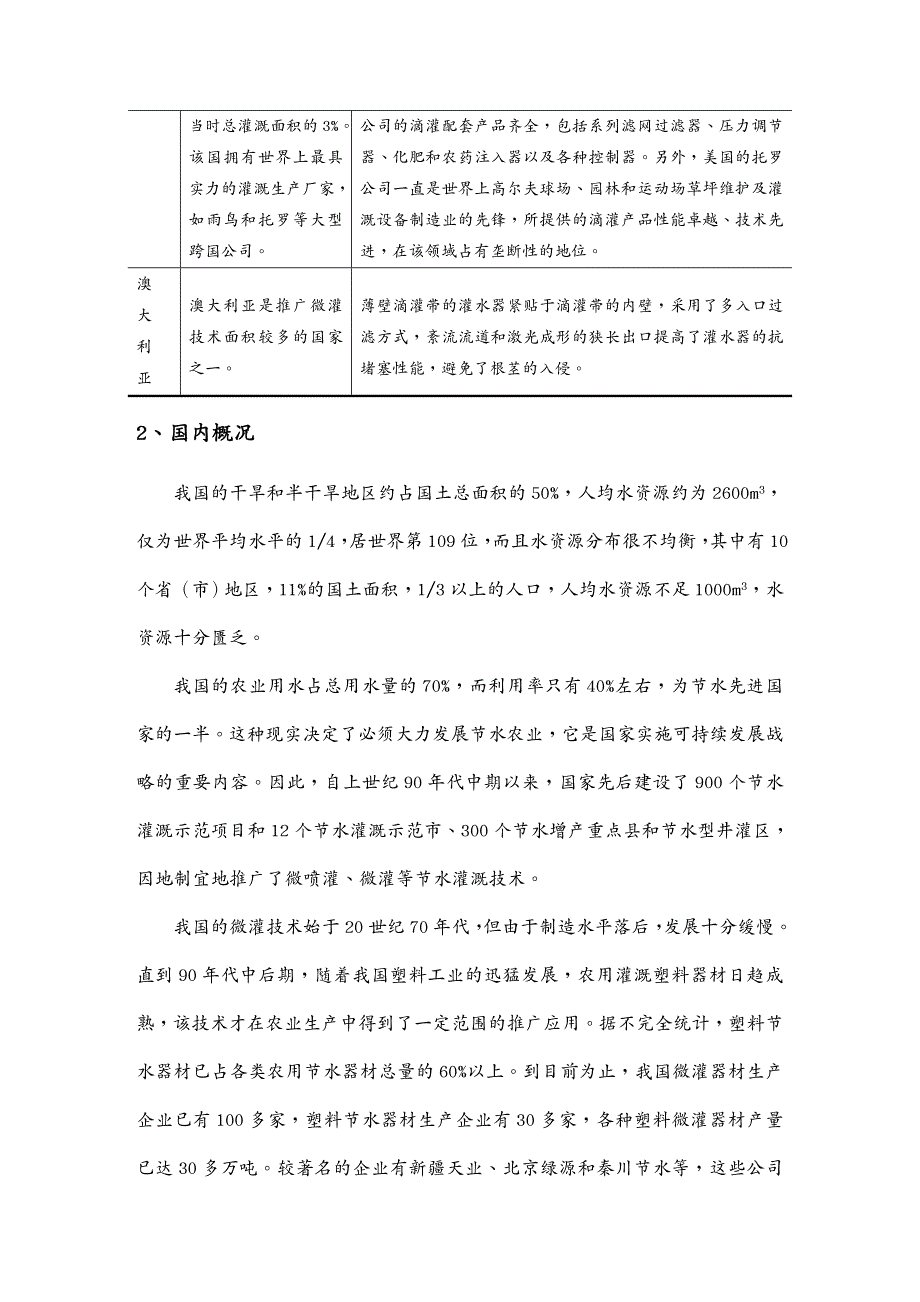 {产品管理产品规划}系列新型微灌产品产业化技术报告_第4页