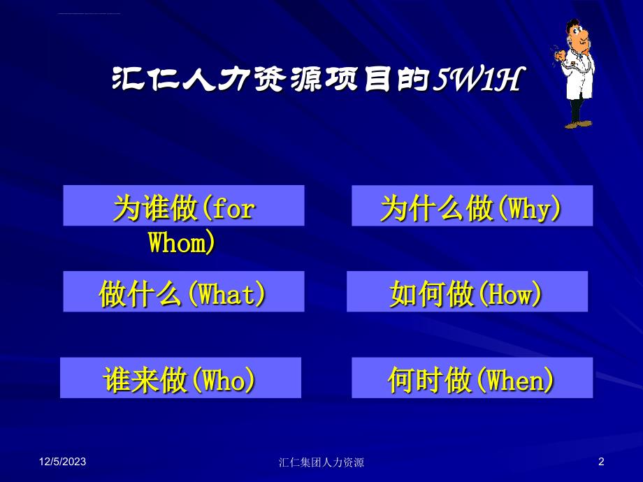 人力资源项目启动报告(汇仁)课件_第2页