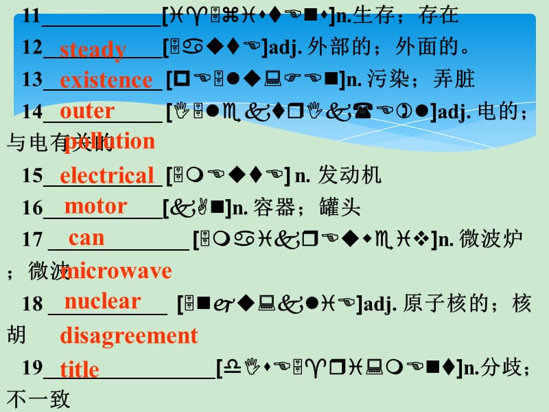 人教版新课标英语选修6 uint4 复习课件_第4页