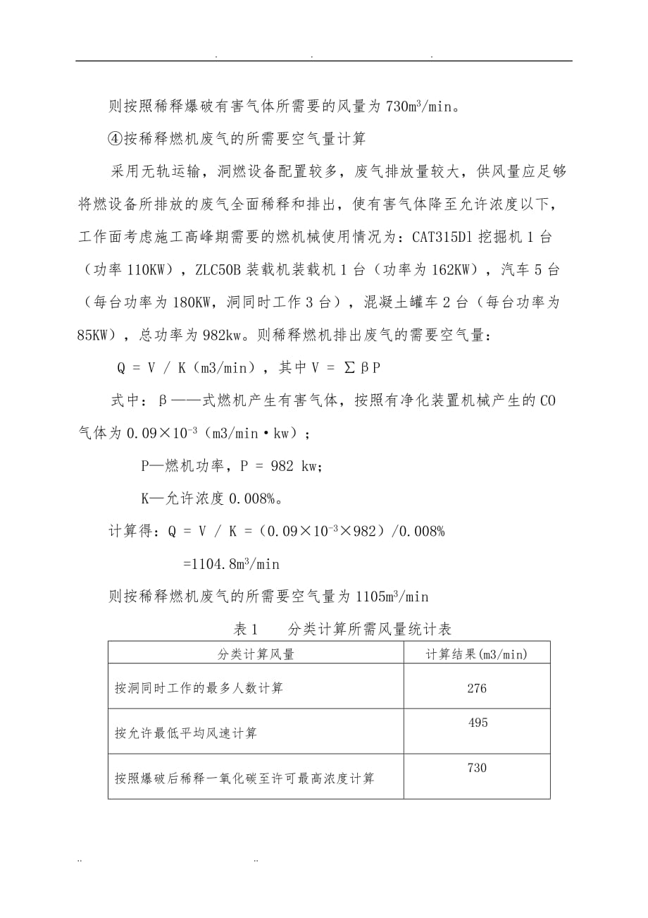 隧道通风方案设计通风计算_第4页