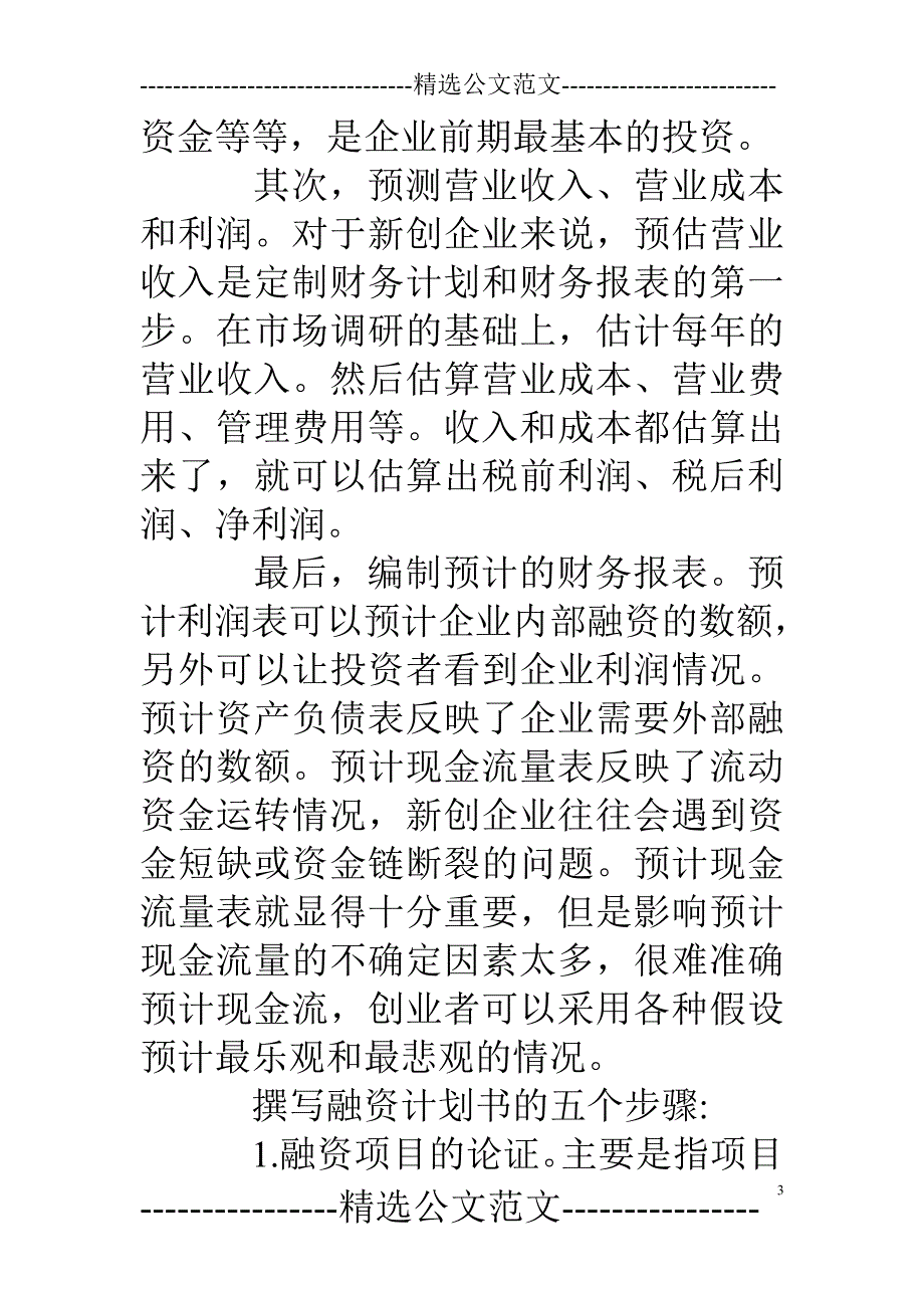 创业融资计划书--_第3页