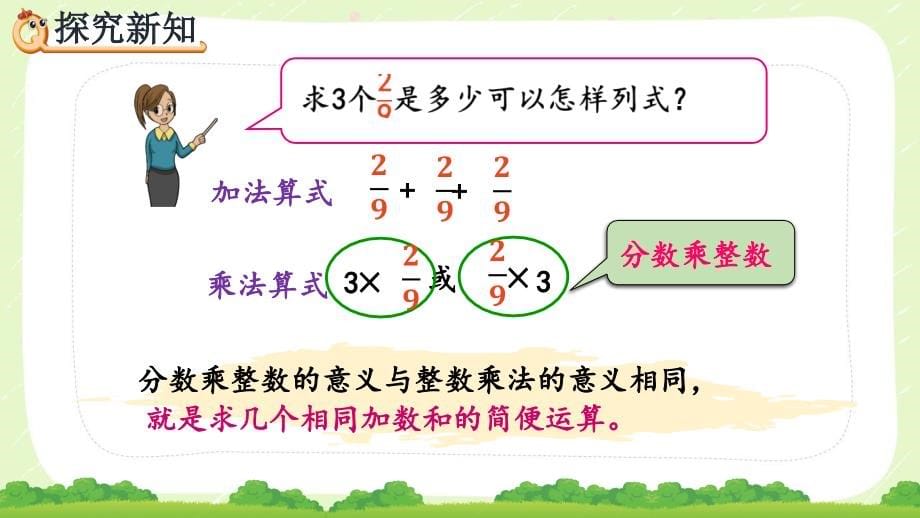 人教版六年级数学上册第一单元《分数乘法》全部课件（共13课时）_第5页