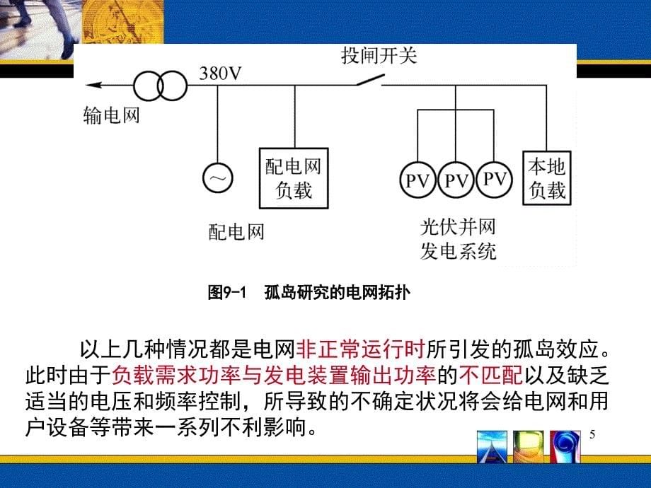 何道清《太阳能光伏发电系统原理与应用技术》第9章孤岛检测技术课件_第5页