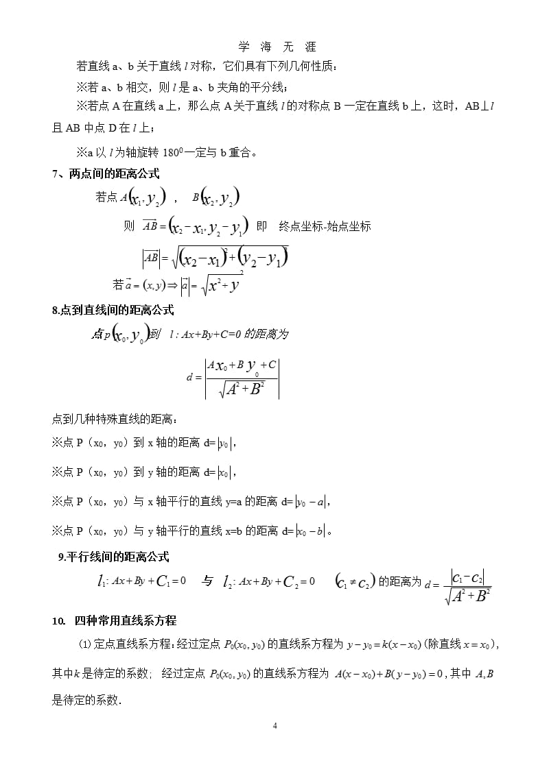 高中数学直线方程公式（2020年九月）.pptx_第4页