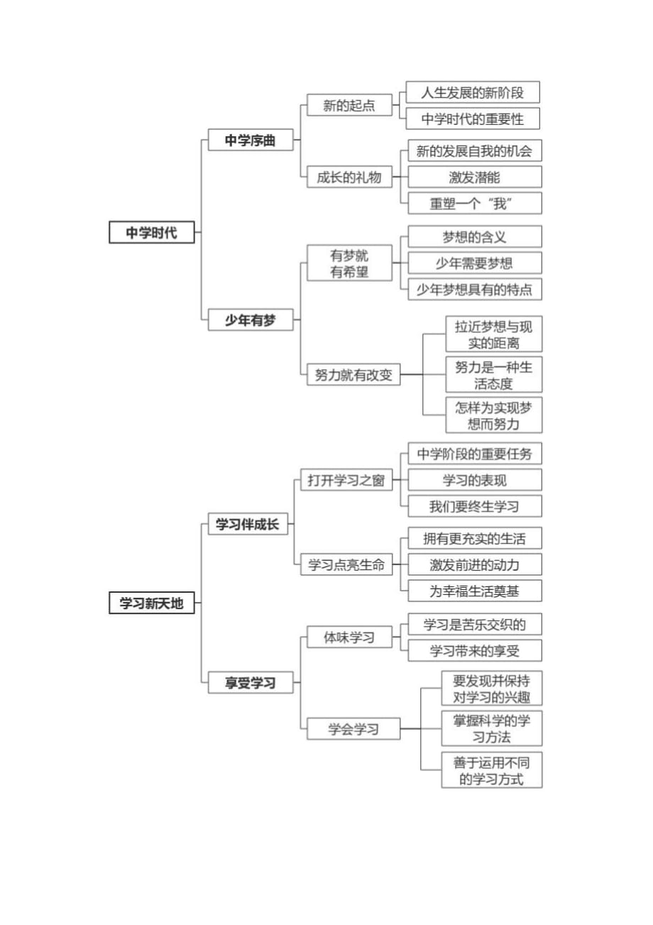 六年级道德与法治-思维导图+知识点-_第2页