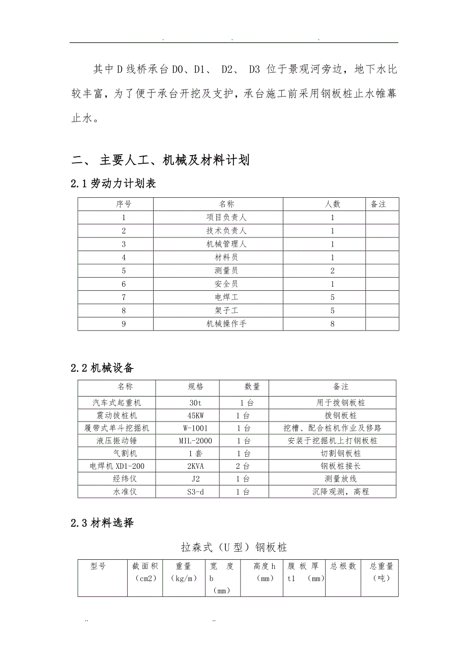 钢板桩止水帷幕工程施工组织设计方案_第3页