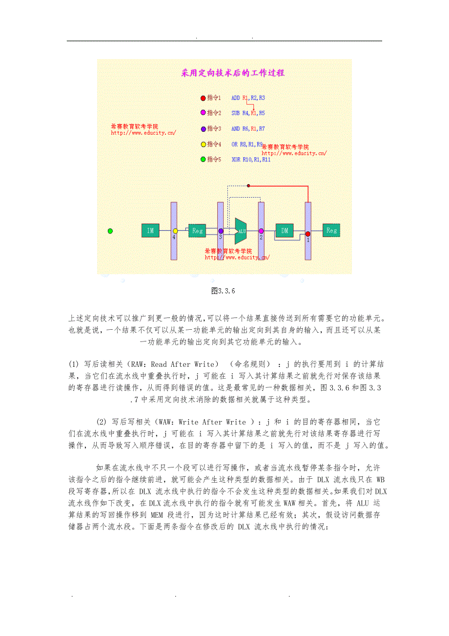 DLX流水线技术数据相关与结构相关_第4页