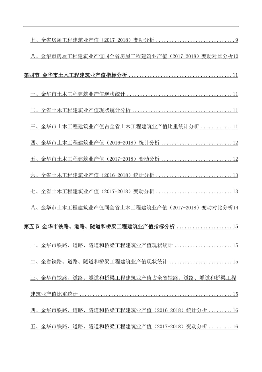 浙江省金华市建筑业产值（按所含专业分）情况数据分析报告2019版_第4页