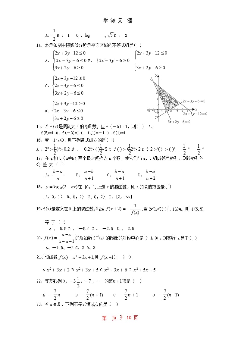 高中数学100道试题（2020年九月）.pptx_第2页
