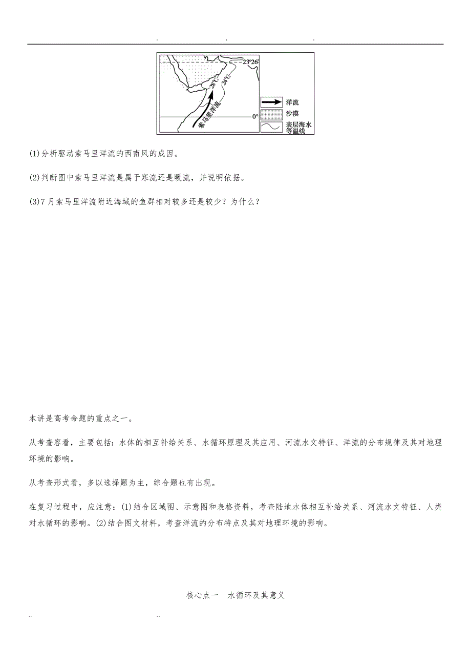 高三二轮复习 水体运动规律习题及其讲义全_第3页