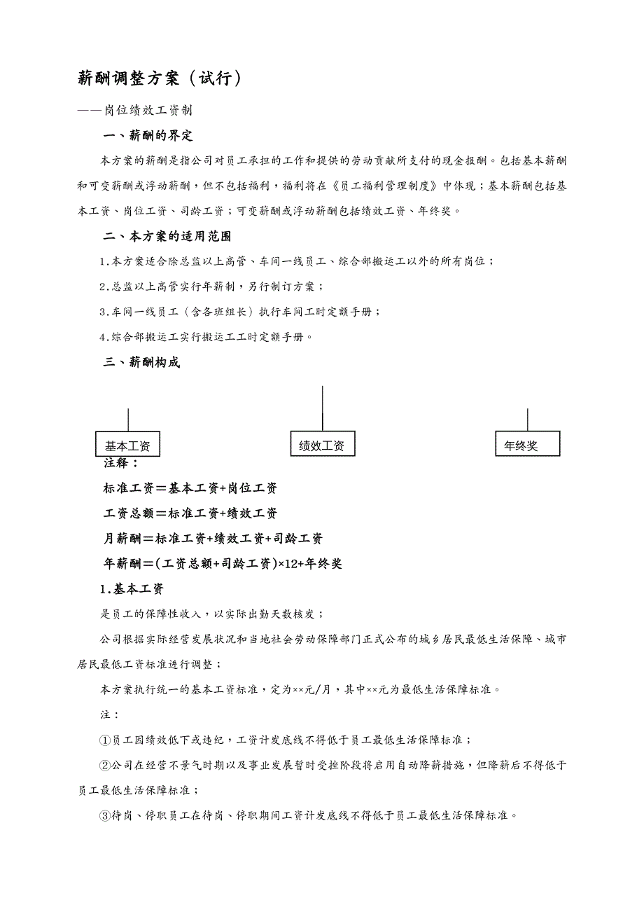 {人力资源薪酬管理}薪酬方案讲义大全_第2页