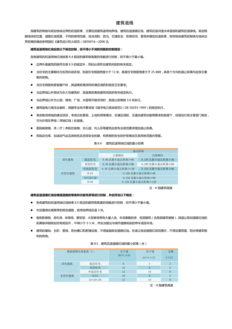 建筑退线标准._第1页