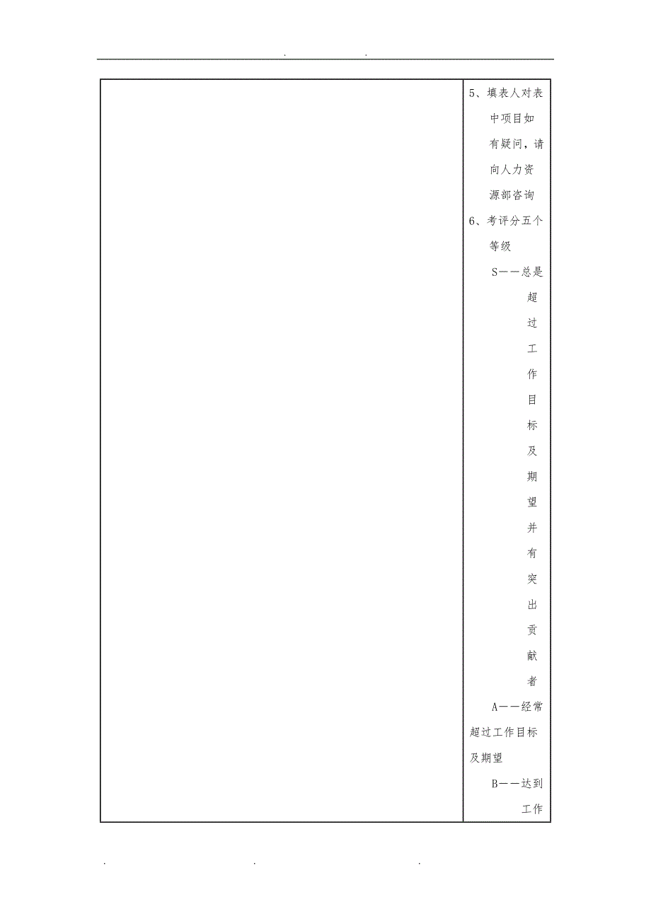 员工绩效考核表(范本)99533_第2页