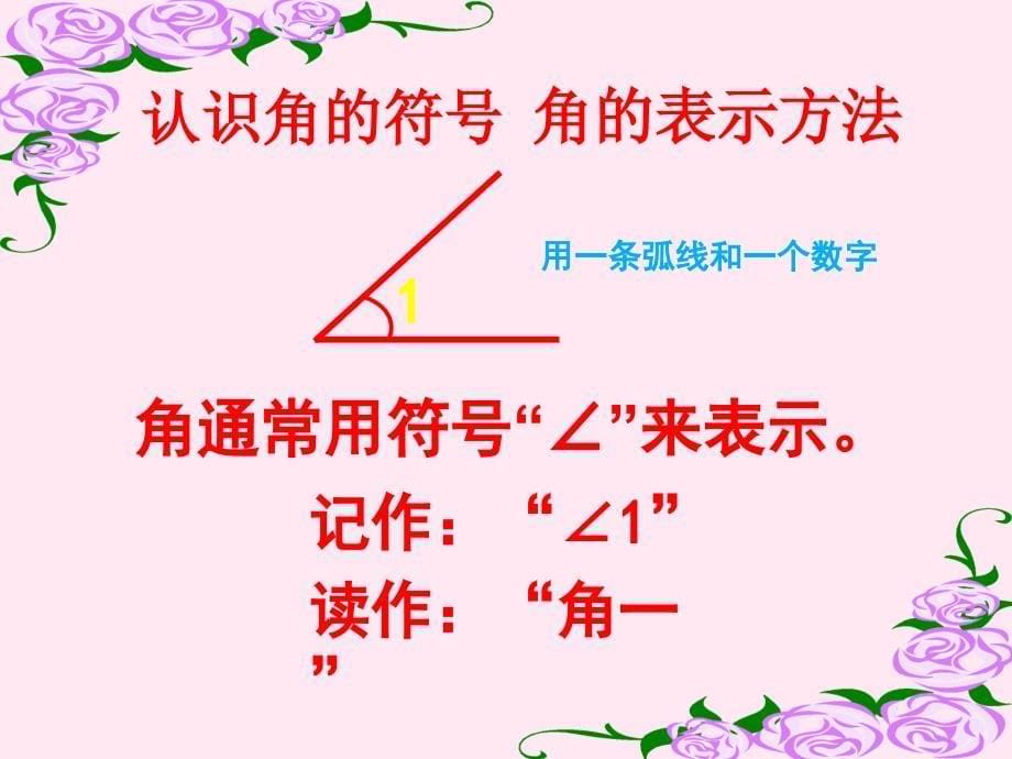 冀教版四年级上册数学《角的认识》课件_第5页