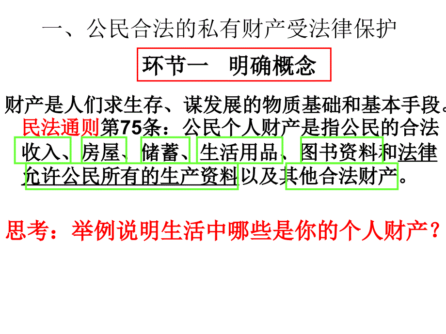 公民的合法财产权继承权受法律保护课件_第2页