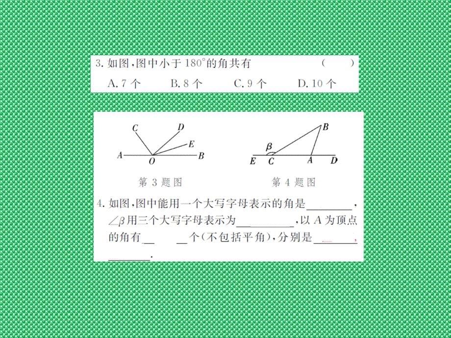 北师大版七年级数学上册课件4.3角_第5页