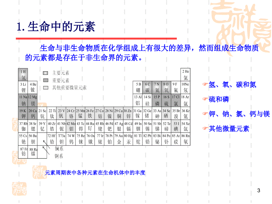 动物生物化学第二章生命的化学特征课件_第3页