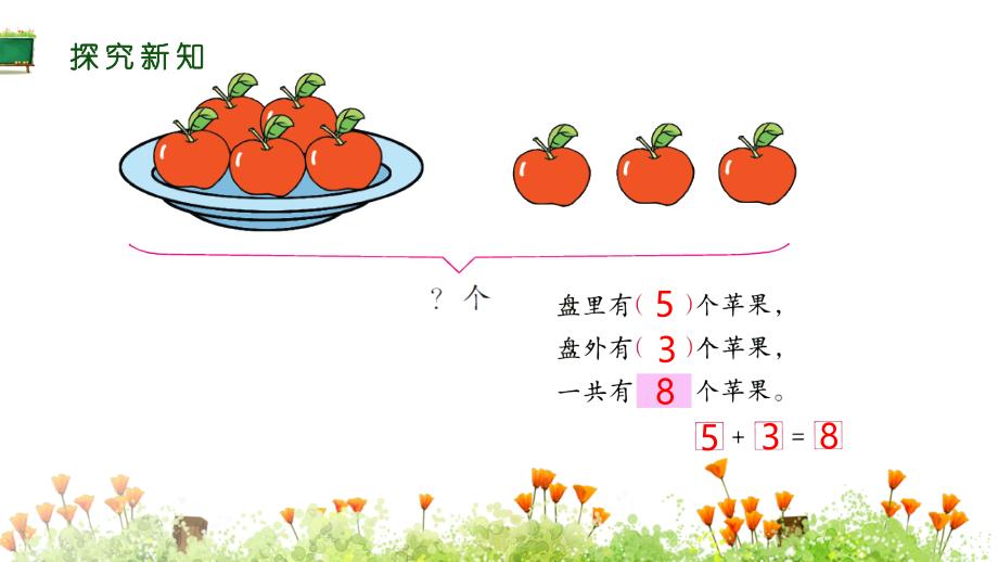 苏教版小学一年级上册数学教学课件《10以内的加法和减法 第9课时 解决用括线和问号表示的实际问题》_第3页