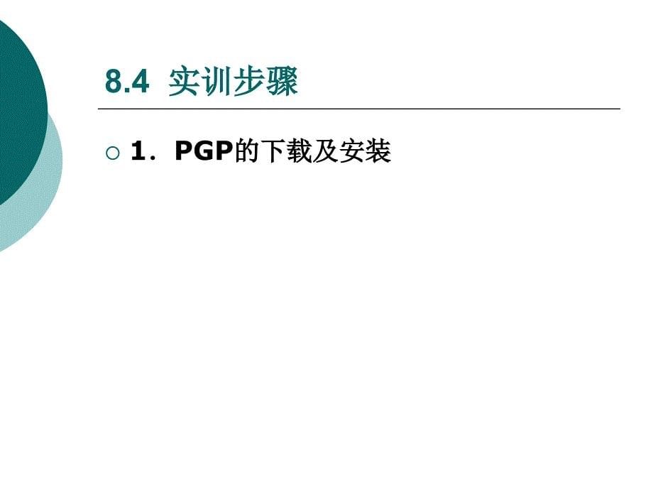 加密工具PGP的使用实训课件_第5页