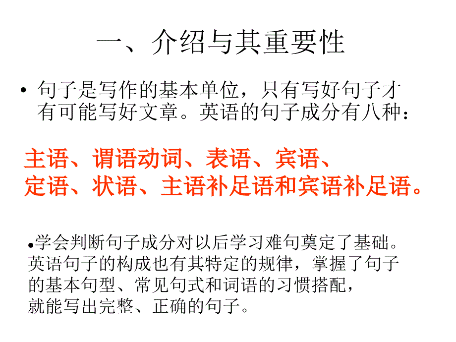 1615编号英语句子成分讲解简单版_第1页