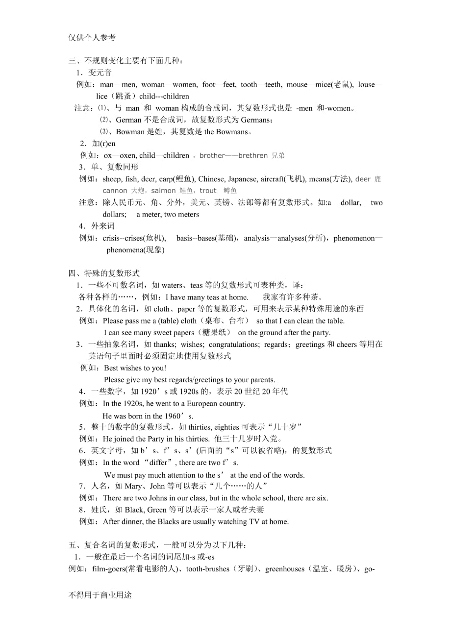 英语名词改复数的方法-_第3页