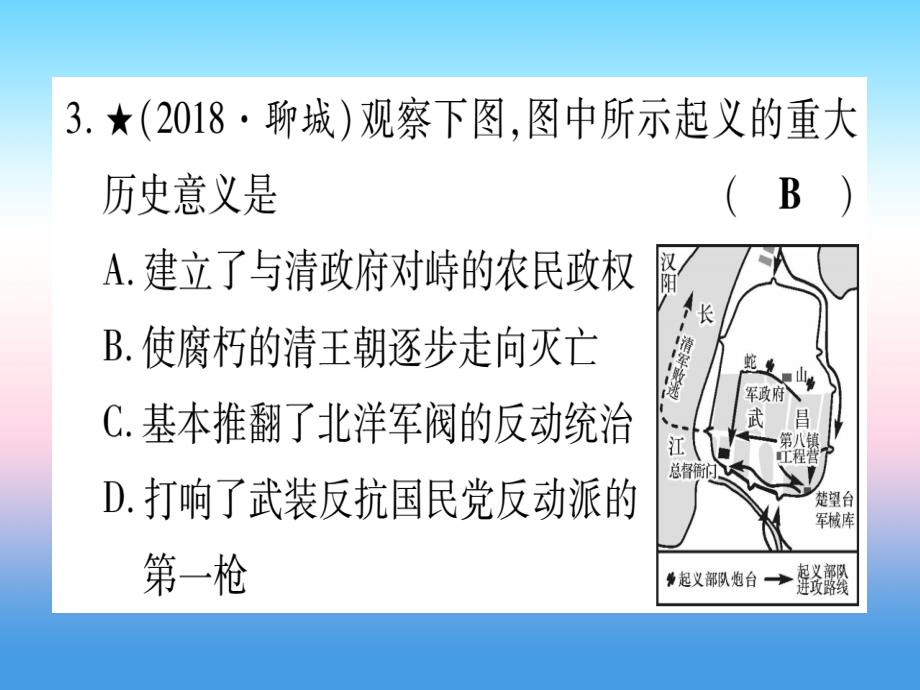 甘肃专用2019中考历史总复习第一篇考点系统复习板块二中国近代史主题三资产阶级民主革命与中华民国的建立精练课件201811133117.ppt_第4页