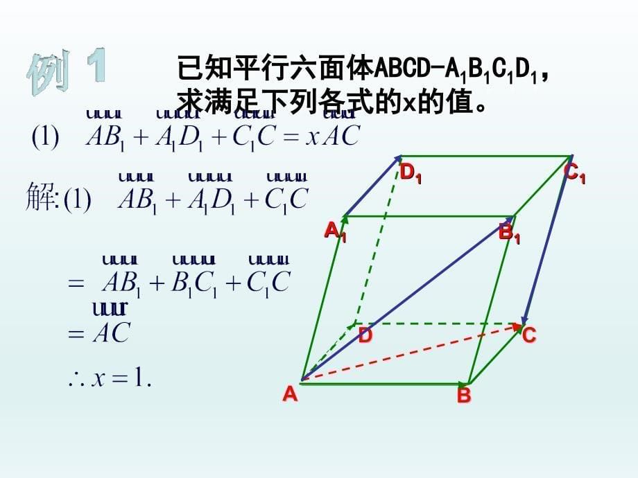 人教版高中数学课件3.1.2空间向量及其数乘运算_第5页