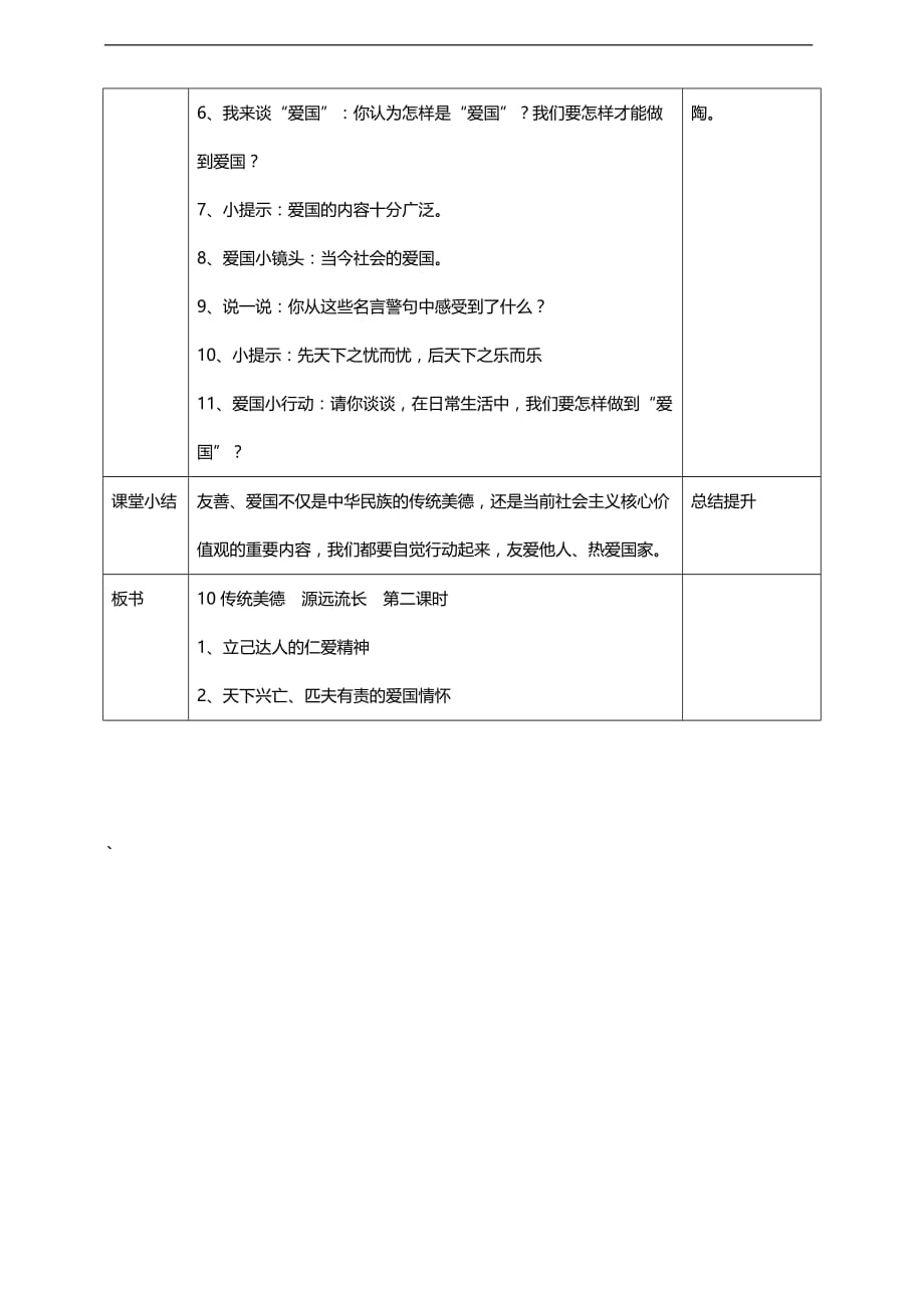 部编版道德与法治五年级上册10传统美德源远流长第二课时教案_第3页