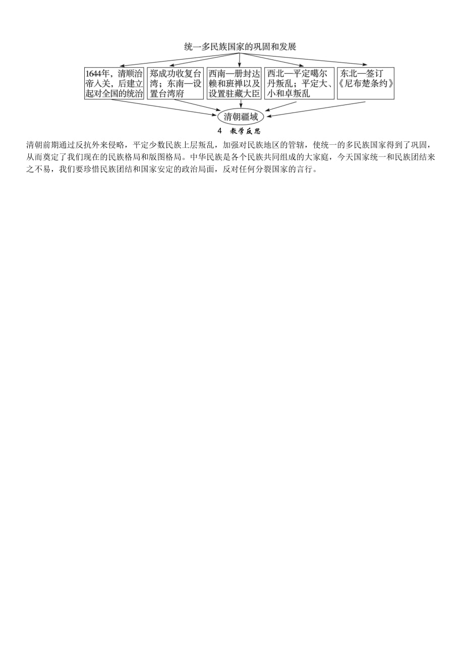 七年级下册历史 第18课　统一多民族国家的巩固和发展 教案_第4页