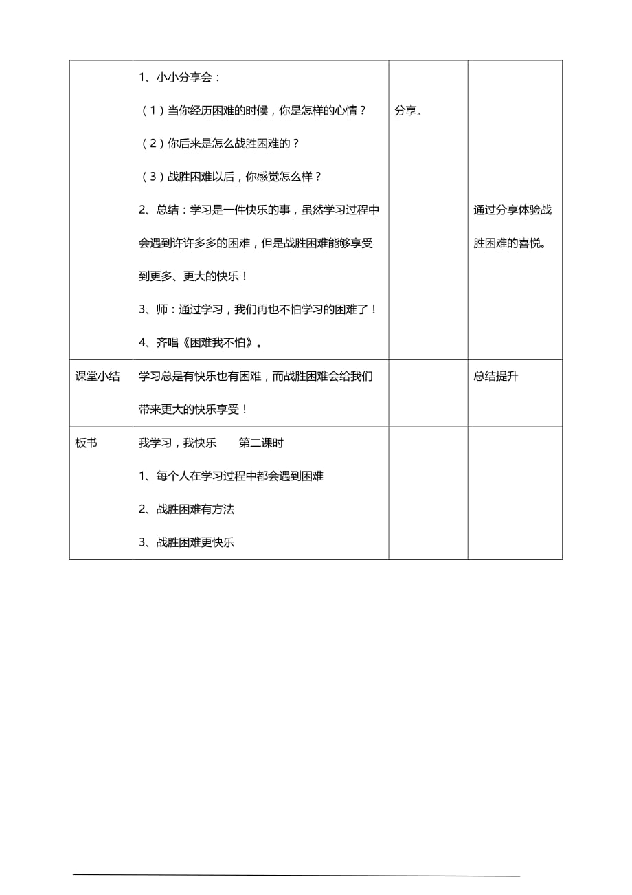 部编版道德与法治三年级上册2.我学习我快乐 教案(第二课时)_第3页