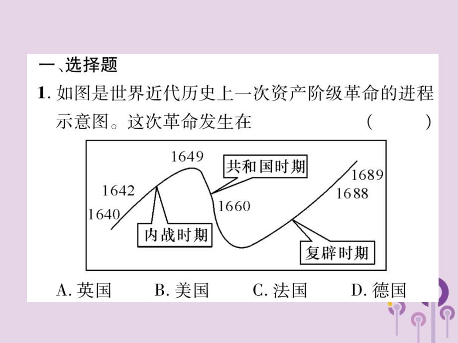 （贵阳专版）2019届中考历史总复习第二编热点专题速查篇专题7世界主要资本主义国家的发展史（精练）课件.ppt_第2页