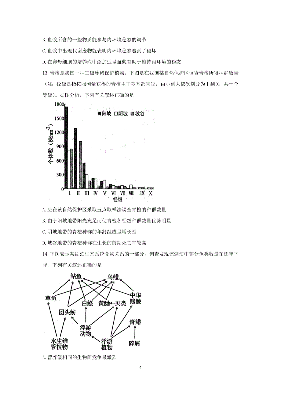 12892编号江苏省苏锡常镇四市2018届高三教学情况调研(一)(3月)生物试题_第4页