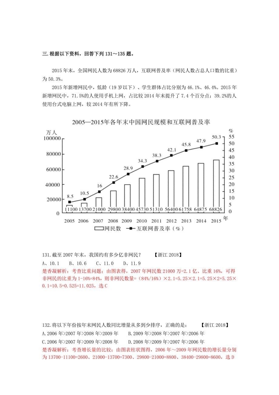 7347编号楚香凝2018浙江行测资料分析真题解析_第5页