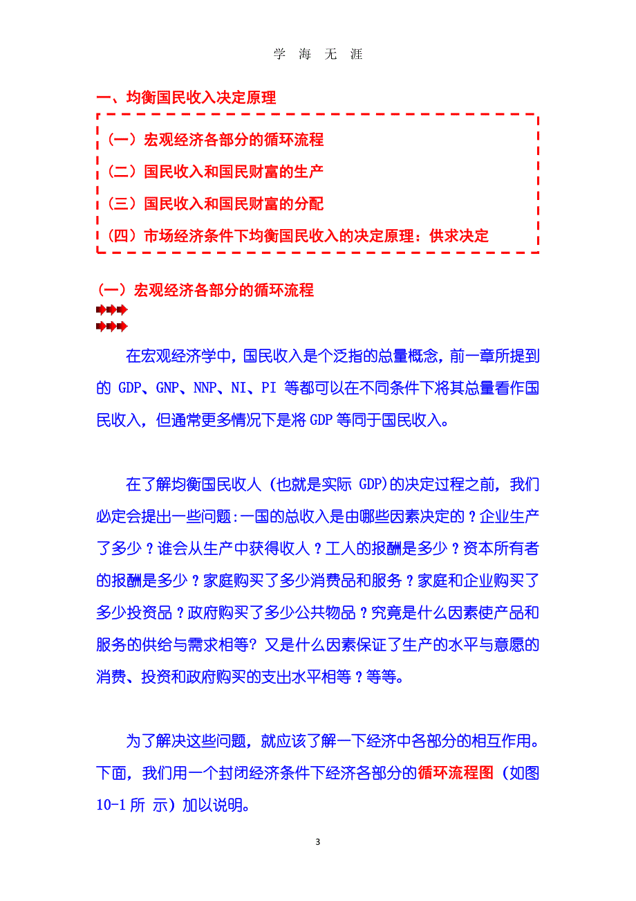 《宏观经济学：马建工程教材》第10章 短期经济波动模型 第01节 均衡国民收入的决定(讲)（2020年8月整理）.pdf_第3页