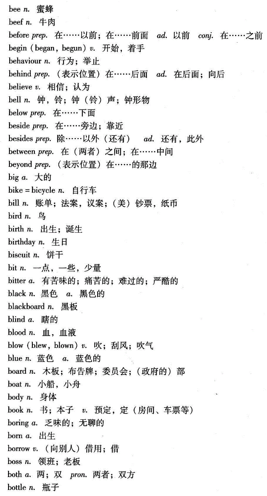 9509编号广东中考2013单词表_第4页