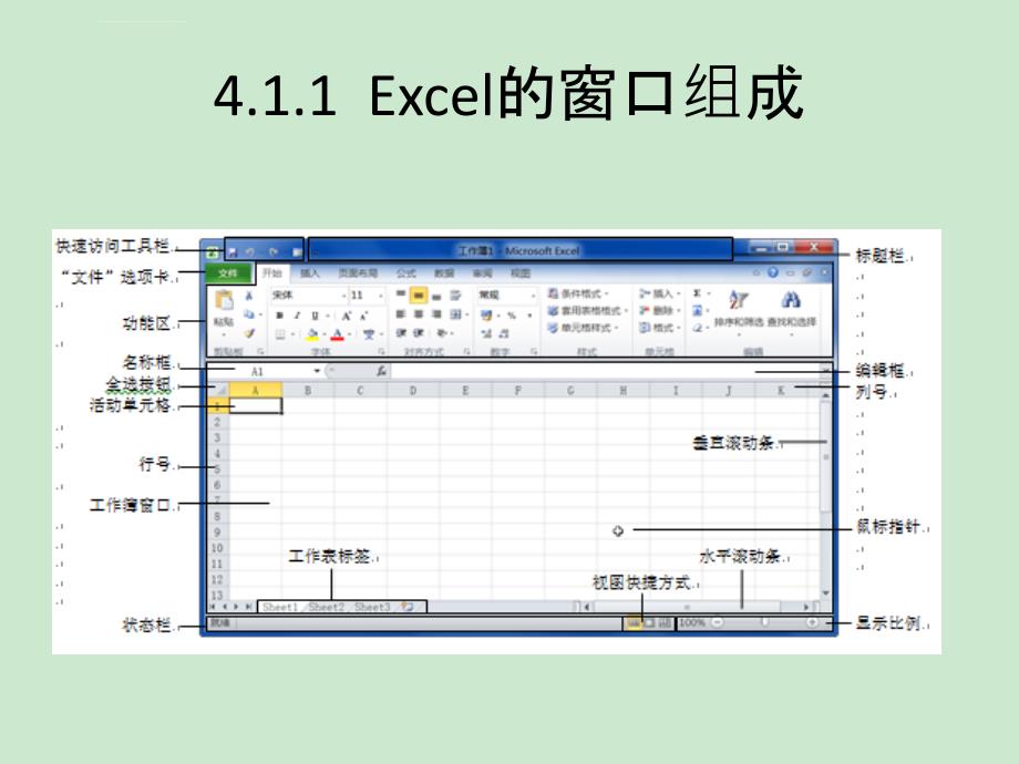 电子表格软件Excel 2010课件_第4页